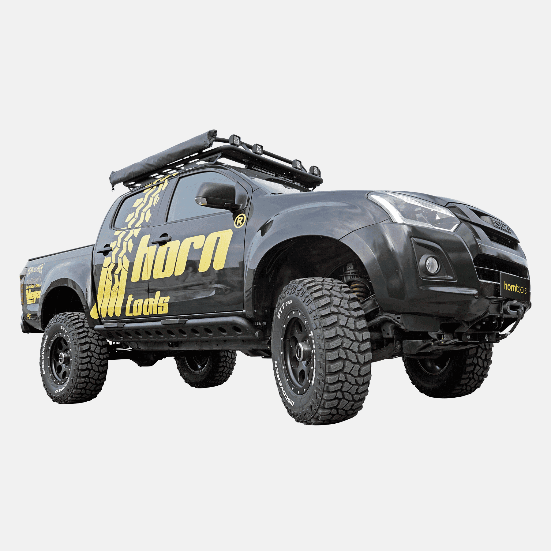 Rockslider LAPIS aluminium voor Isuzu D-Max bouwjaar 2012 - 2020
