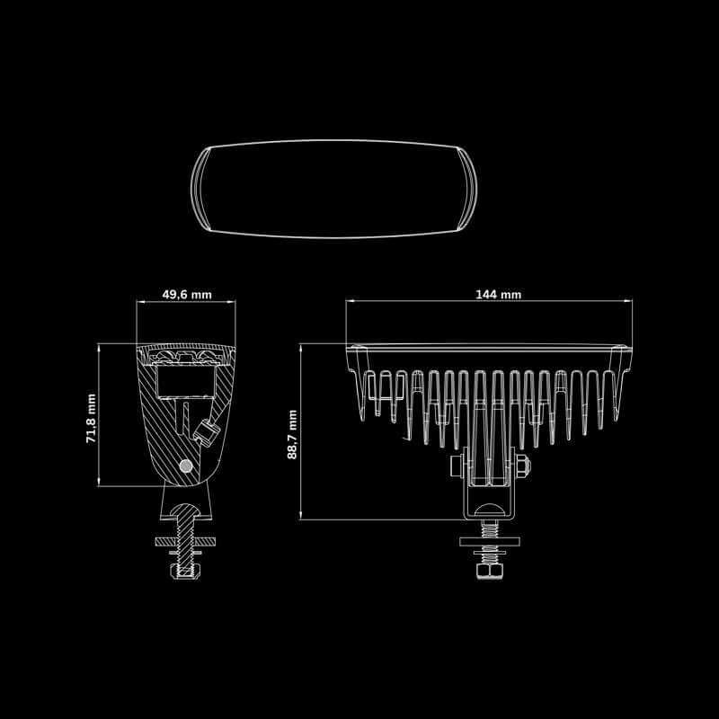 Strands NUUK E-LINE BLACK R 13W