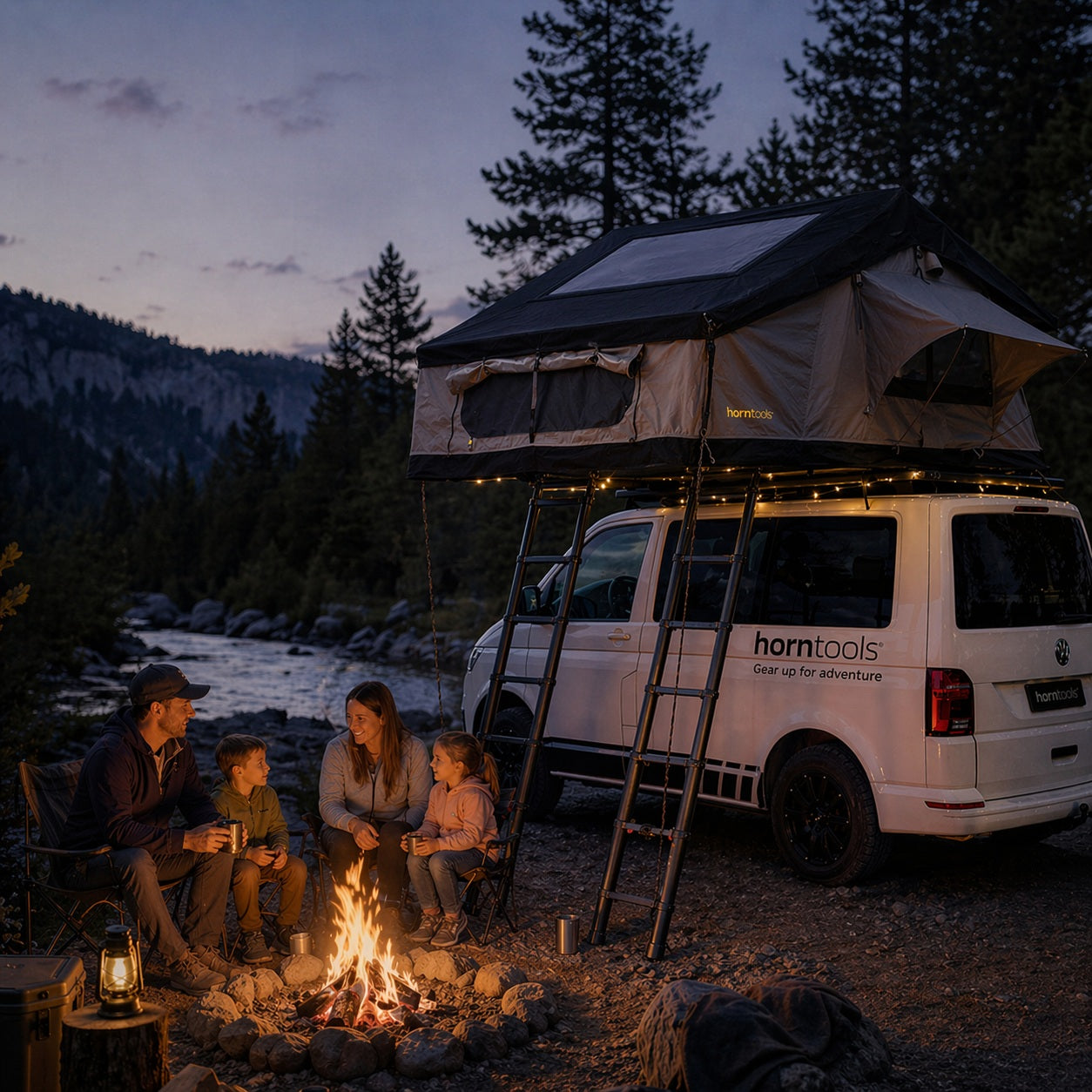 Daktent Elements Gen II voor 4 personen - 220 cm - Kleur Midnight Stone