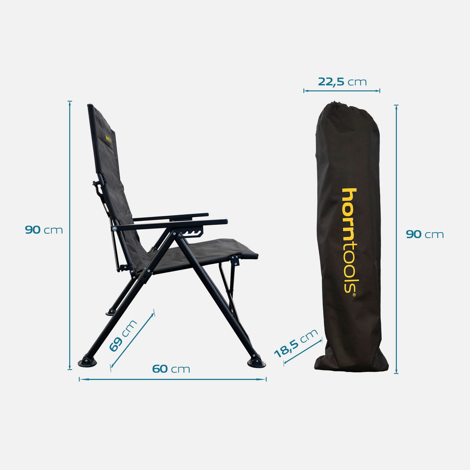 Ligstoel voor op de camping