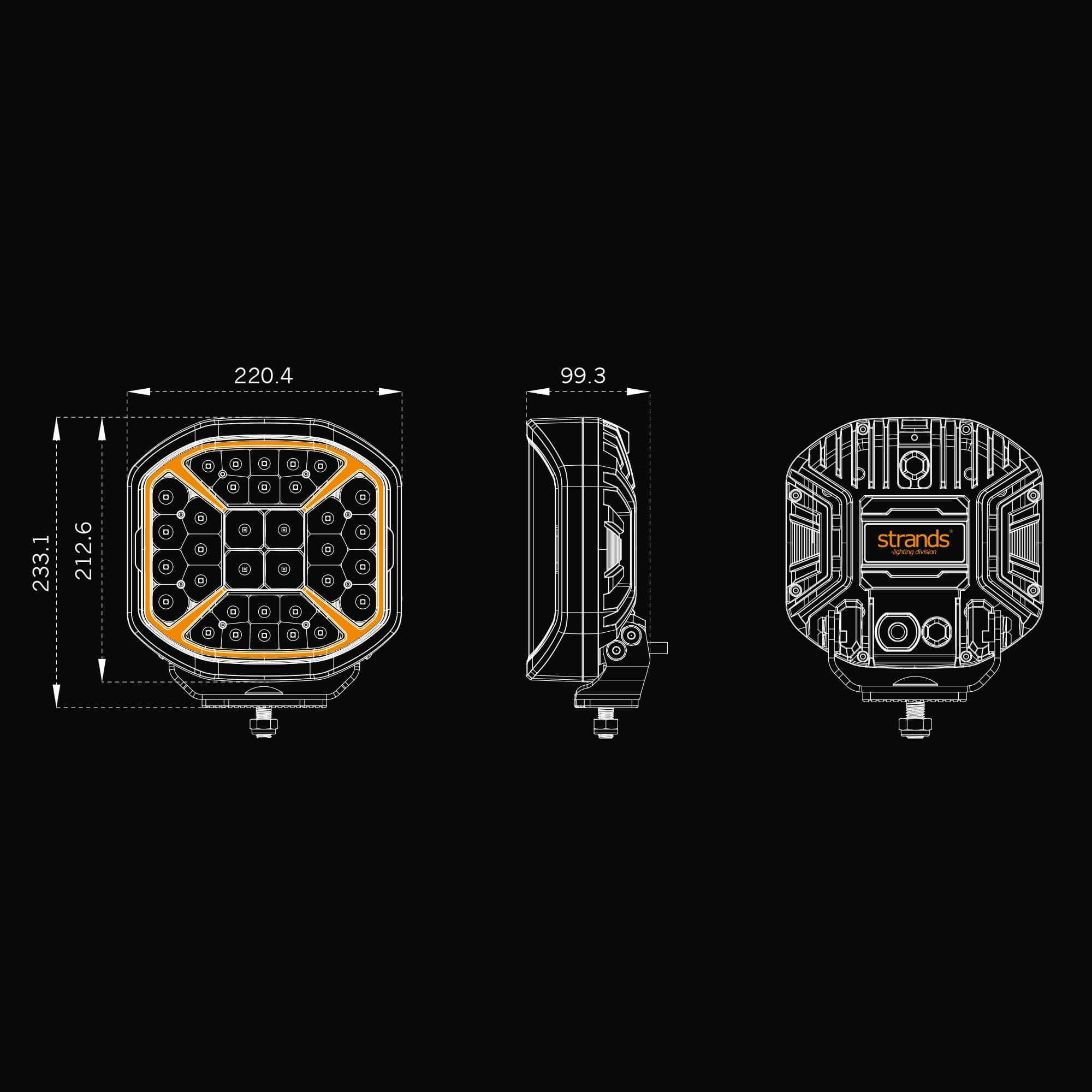 Strands SIBERIA X DRIVING LIGHT 9″