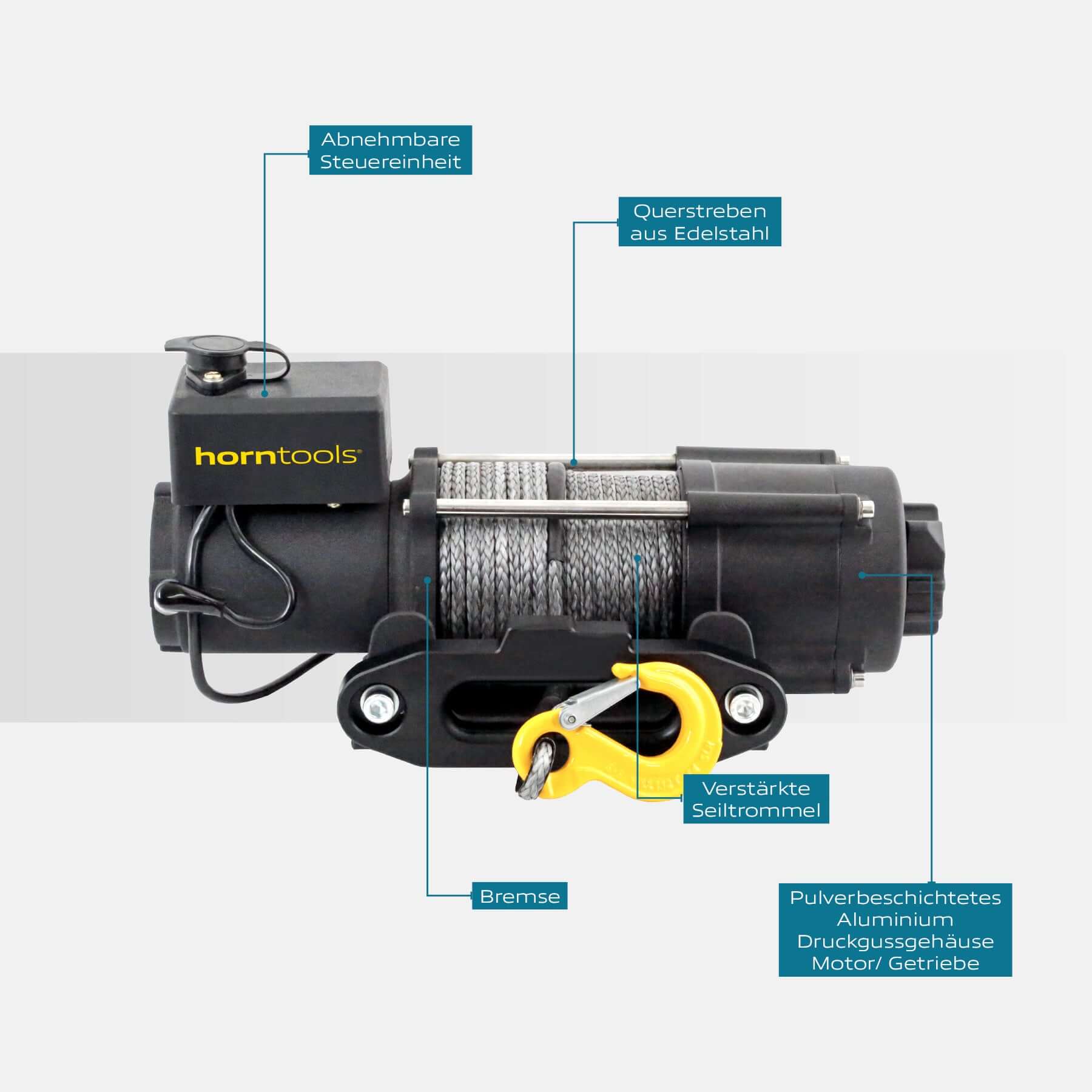 Elektrische Seilwinde Gamma 2,0 Tonnen