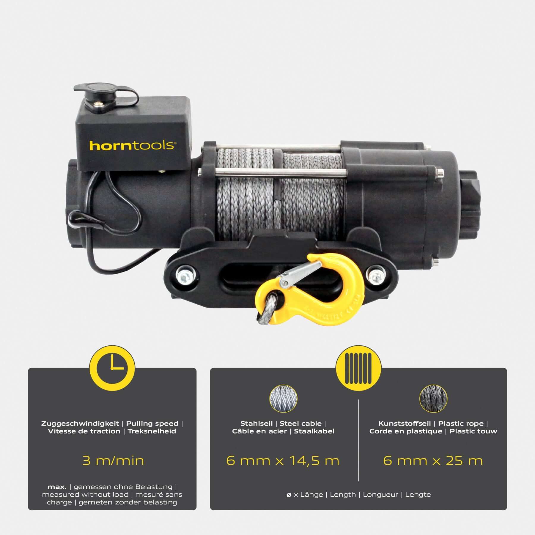 Elektrische Seilwinde Gamma 2,0 Tonnen