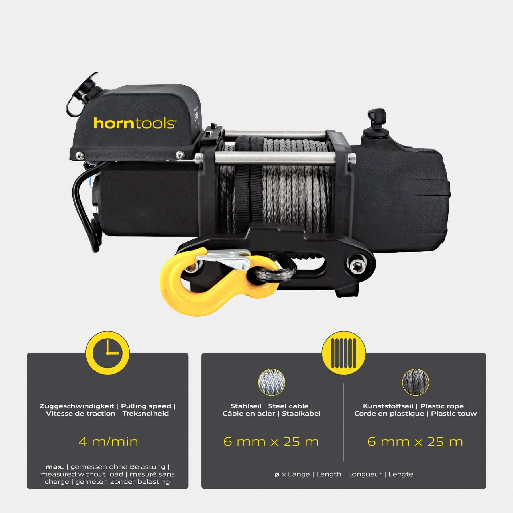 Elektrische Seilwinde Kappa 2,3 Tonnen