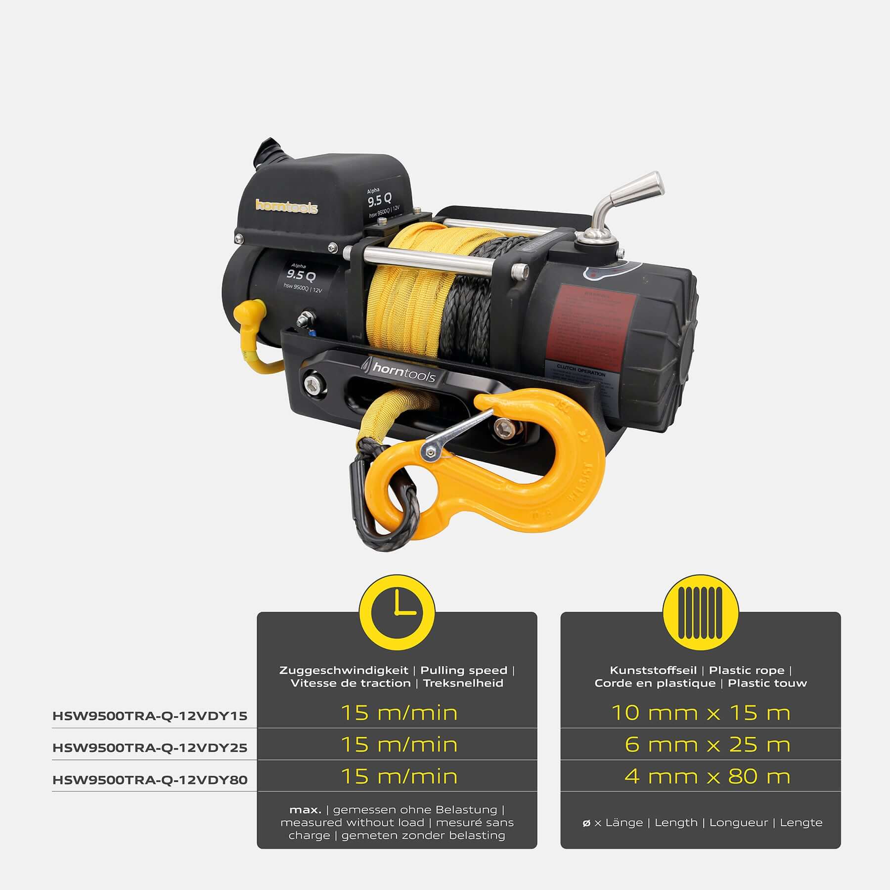 Winch Alpha 4.3 tons Quick Compact