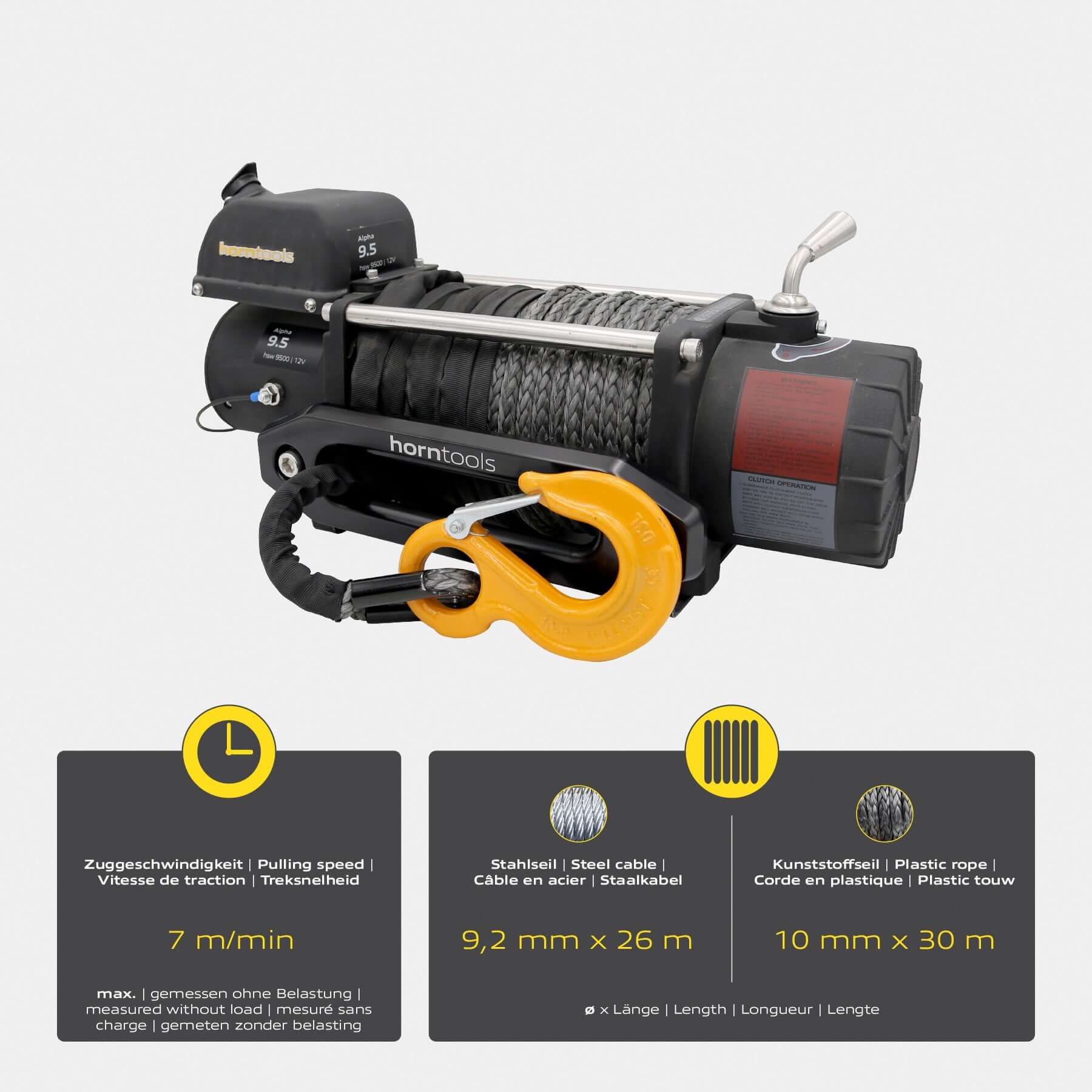 Elektrische Seilwinde Alpha 4,3 Tonnen