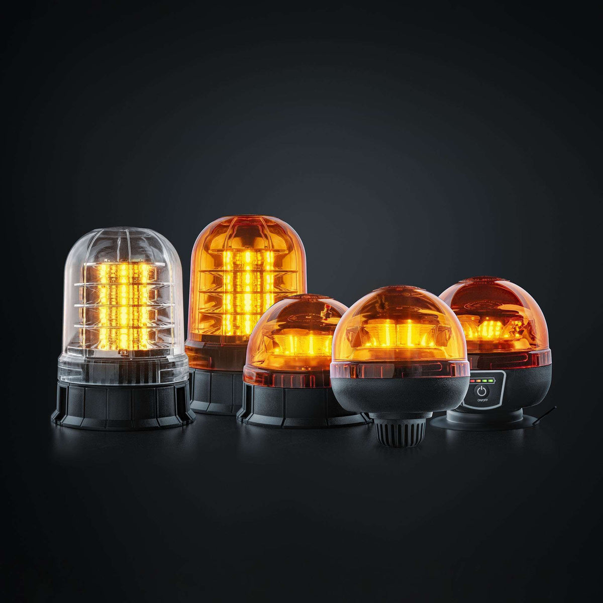 Strands BIG ENERGY PORTABLE WARNING LIGHT BEACON AMBER LENS